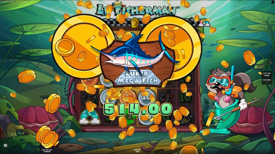 Big win after a Global Bucket collection with the total on the win panel