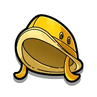 Yellow hat high paying symbol